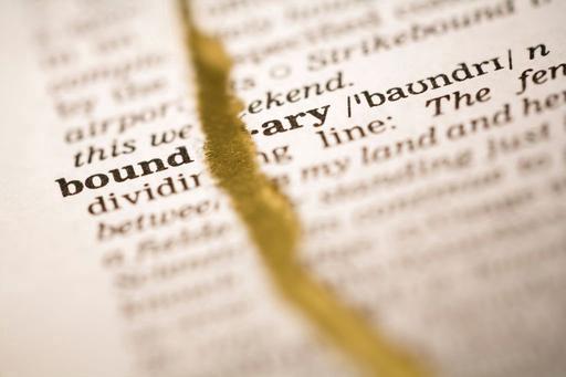 dictionary with page about boundaries