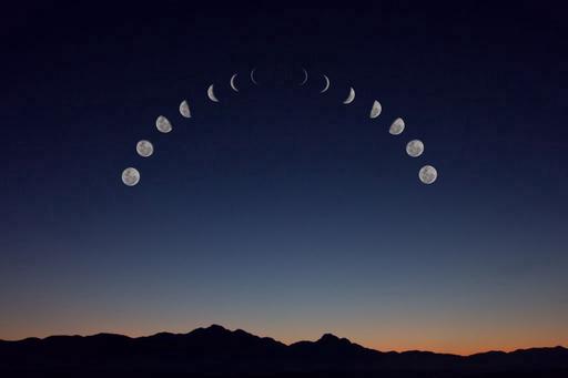 lunar phases of the moon