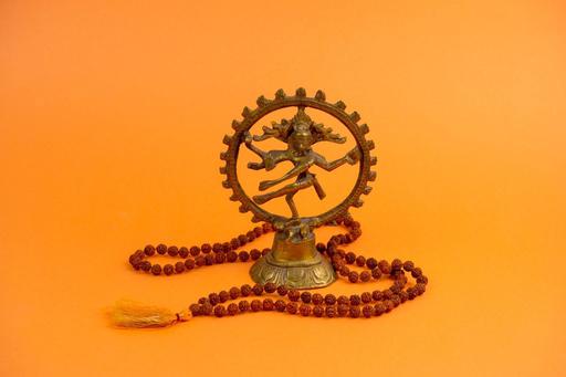 rudraksha on statue